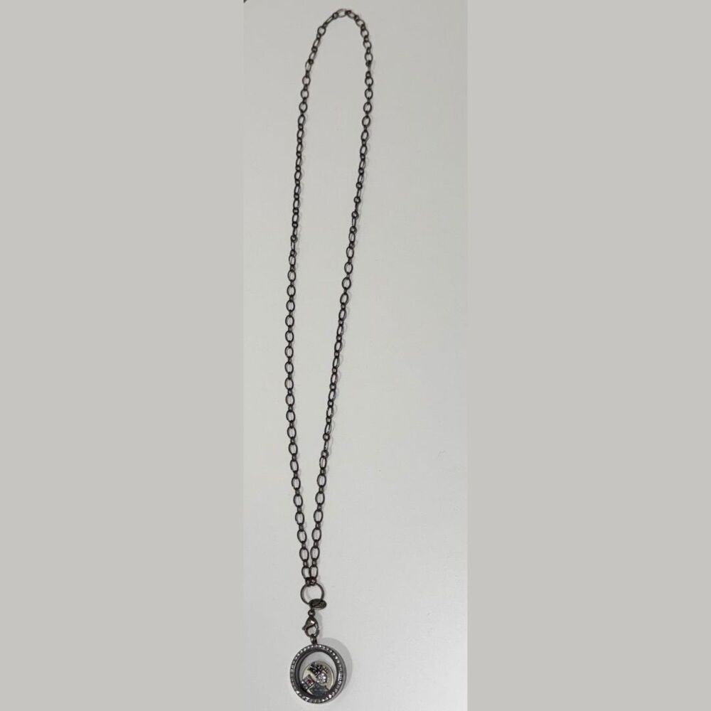 Origami Owl Necklace - Silver Multi, Heart Read Mom Owl Love